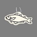 Paper Air Freshener Tag W/ Tab - Tuna Fish